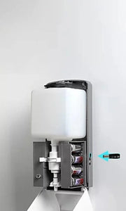 Automatic Wall-Mounted Dispenser with Refills and Batteries Starter Kit