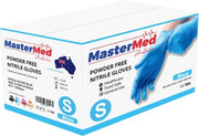 Carton of 840 boxes MasterMed Blue Nitrile Gloves 3.5g Powder Free Latex Free