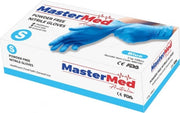 Carton of 840 boxes MasterMed Blue Nitrile Gloves 3.5g Powder Free Latex Free