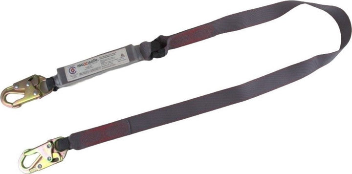 Maxisafe Heavy Duty 2m Web Shock Absorbing Lanyard - 140kg rated