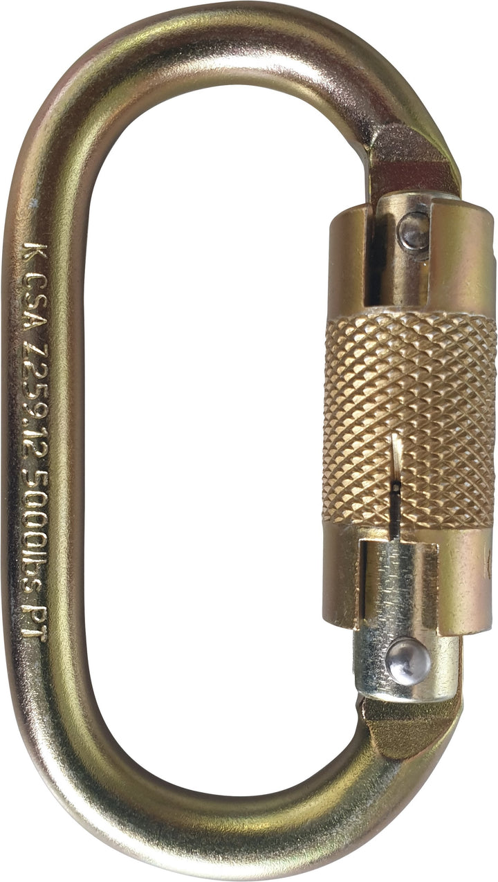 Maxisafe Screwgate Oval Karabiner - Heavy Duty