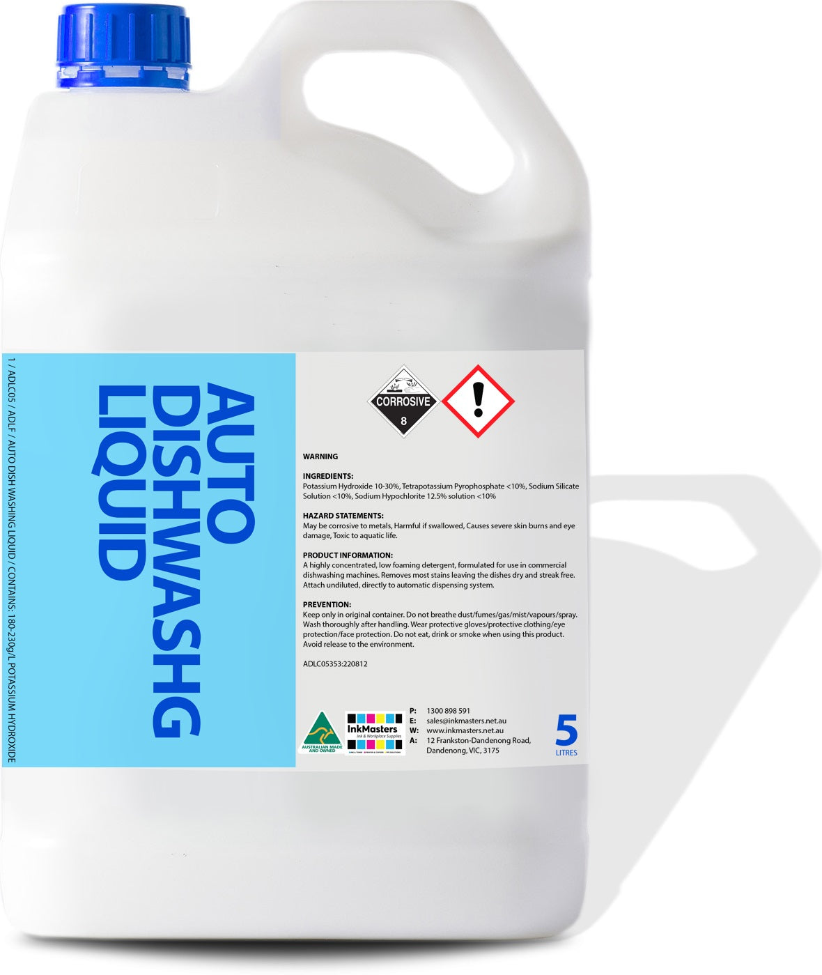 Automatic Dishwashing Liquid Non Dangerous 5L