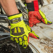 YSF Nexus GRIP Cut 5/DP TPR Nitrile Sandy Finish Impact Gloves