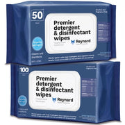 Carton of 6 Reynard Health Premier Detergent and Disinfectant Wipes Soft Pack 45gsm
