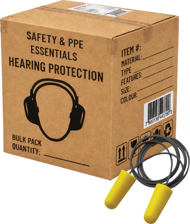 Carton of 10 Packs MaxiPlug Corded Earplugs Class 5