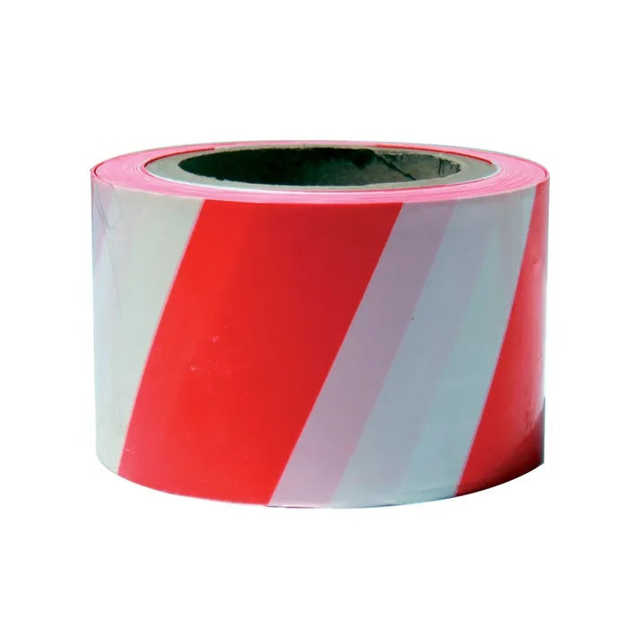 1 Roll Barrier Tape - Red/White 75mm x 100