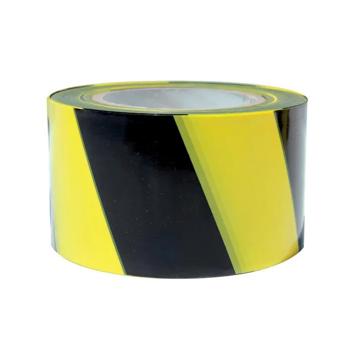 1 Roll Barrier Tape - Yellow/Black 75mm x 100