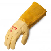 FIREBIRD Cow Grain Extended Leather Cuff Riggers Work Gloves (Medium)