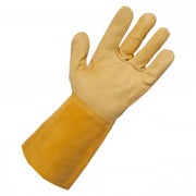 FIREBIRD Cow Grain Extended Leather Cuff Riggers Work Gloves (Medium)