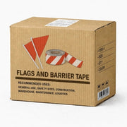 Carton of 20 Packs Maxisafe Danger Black on Red and White Barricade Tape