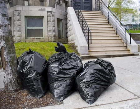 Carton of 250 Roll 82L Black Bin Liners - Able 20 micron (Medium Strength)