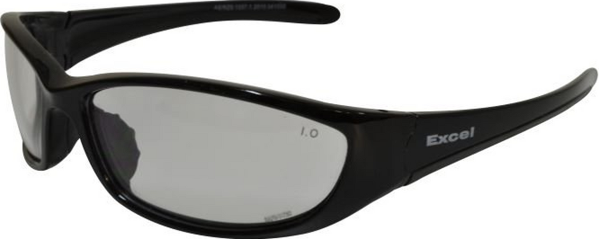 Maxisafe Excel Black Frame Clear Safety Glasse
