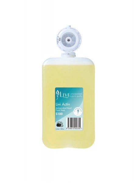 HAND FOAM SOAP LIVI 1 LITRE ANTIMICROBIAL