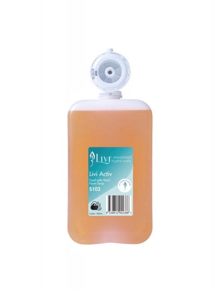 HAND FOAM SOAP LIVI ACTIV 1 LITRE FOOD SAFE