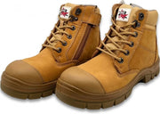Cougar Miami Wheat Side Zip Scuff Cap Safety Boots - Composite Toe (Size 11.5 AUS/UK)