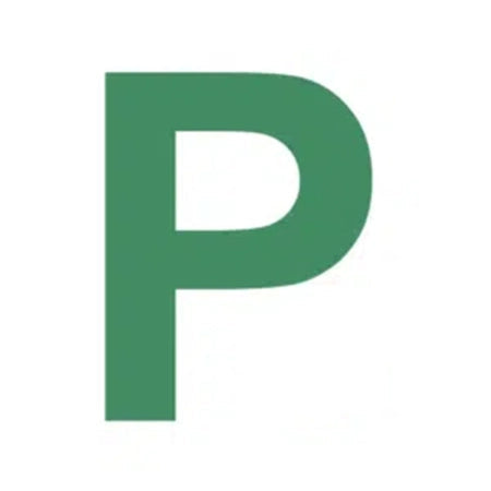 SP- PLATE DRIVER P QLD/NSW MAGNETIC GREEN P WHITE BACKGROUND