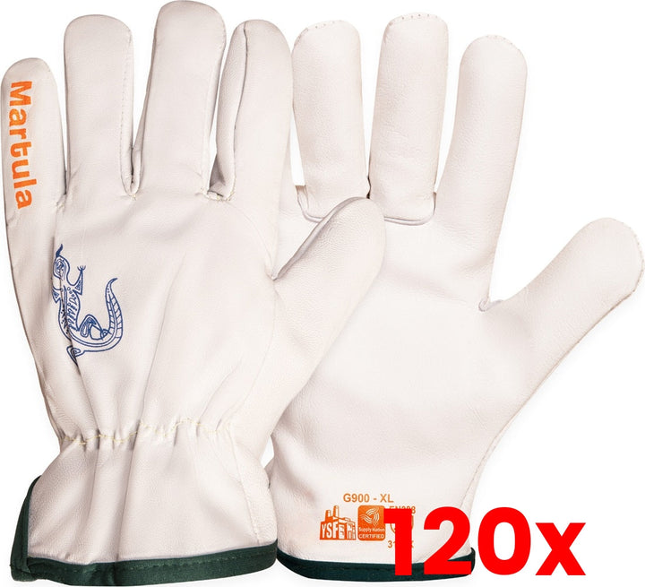 120 X YSF Martula Cowhide Grain Leather Riggers Gloves