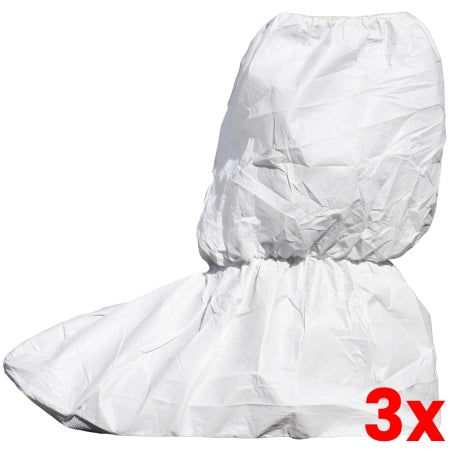 Carton of 200 Eagle Boot Covers Disposable Microporous PP/PE with Anti-Slip Vinyl Sole