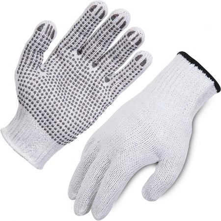 Premium Pair Knitted Polycotton Glove with PVC Dots Single Sided