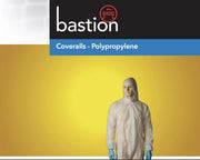Carton of 50 White Polypropylene Coverall Lightweight