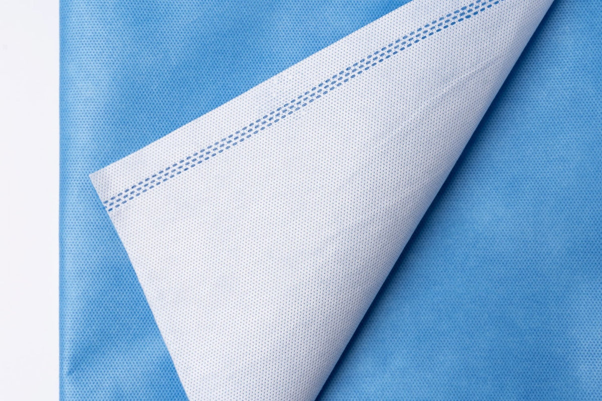 Carton of 500 Softmed Sterilisation Wrap 47gms 2-Ply Lightweight Blue/White 30x30c