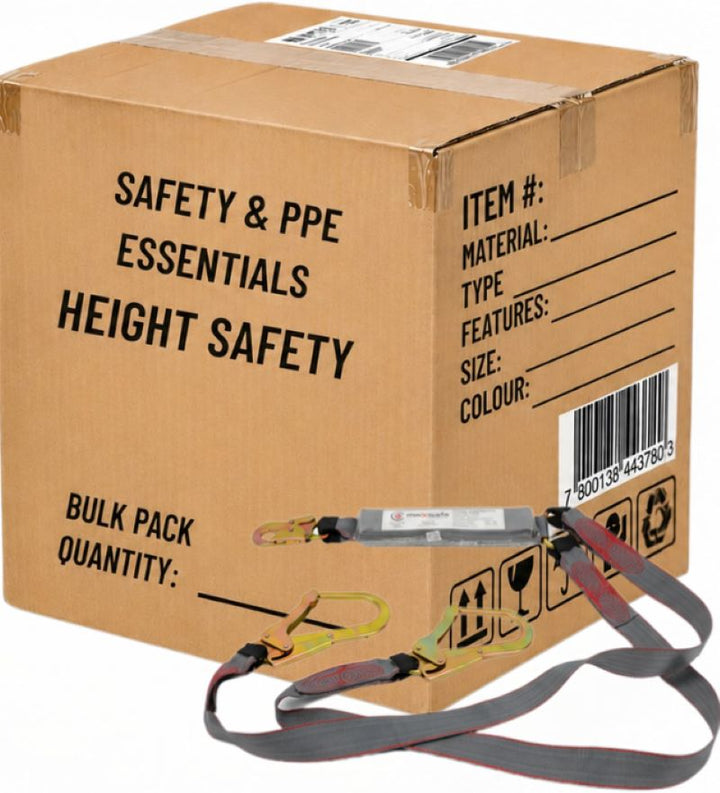 Carton of 10 Packs Maxisafe Double Lanyard with Snaphook and Scaffold Hook 2