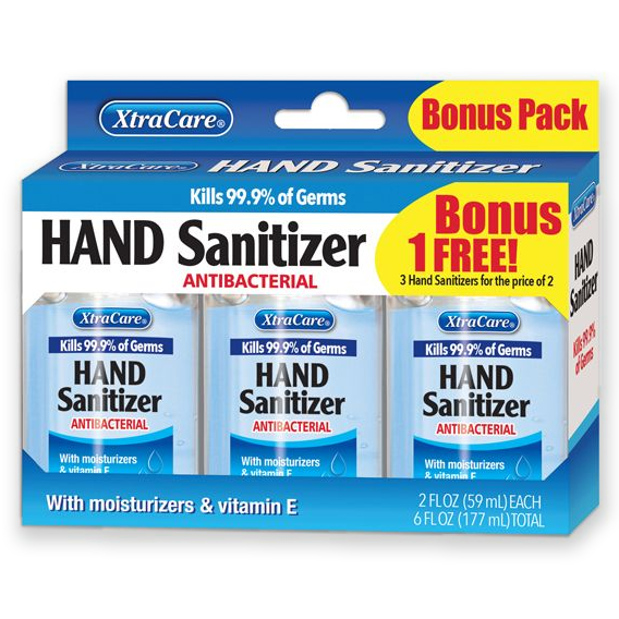 XtraCare Hand Sanitiser Tripack Bonus 59ml 3 Pack